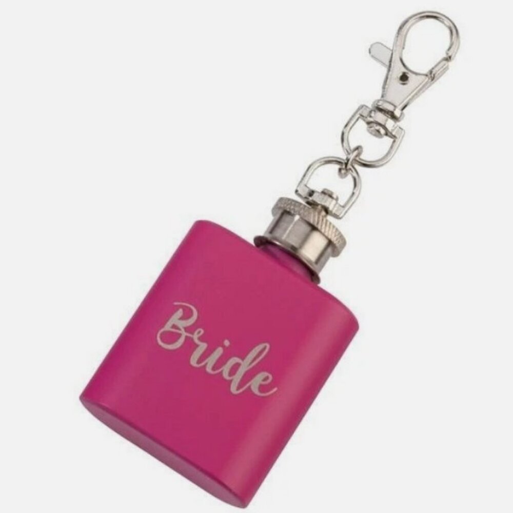 Brand New, Mini Bride Flask, Great Bridal Shower gift, Made by Lillian Rose